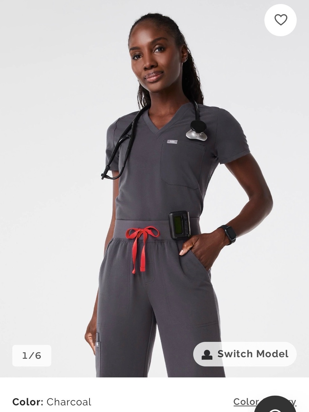 Figs scrub top